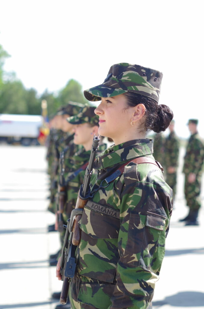 Ceremonie de depunere a jurământului militar